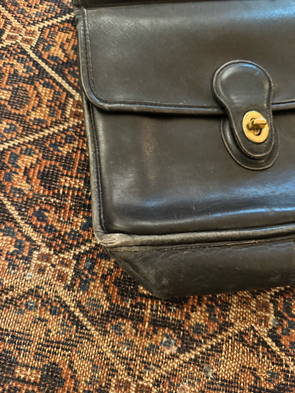 Vintage Coach Willis Satchel Black - Picture 2 of 10